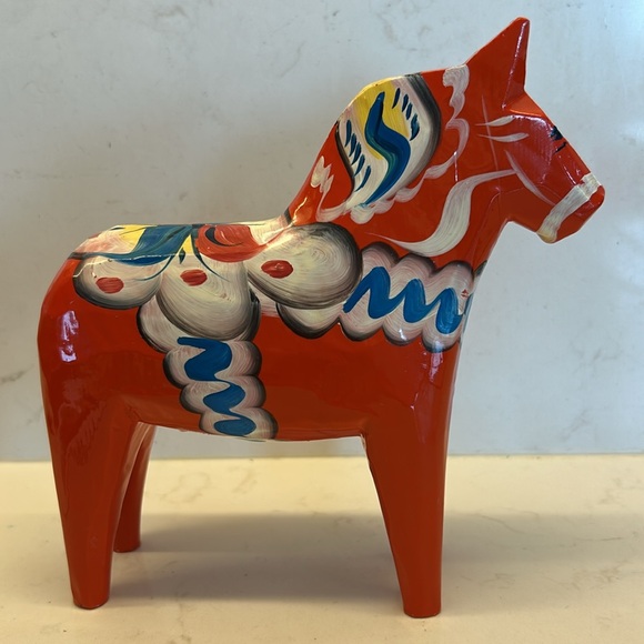 Vintage Large Nils Olsson Hemslojd
Traditional Wooden Swedish
Dala Horse - 7 in - Picture 1 of 13